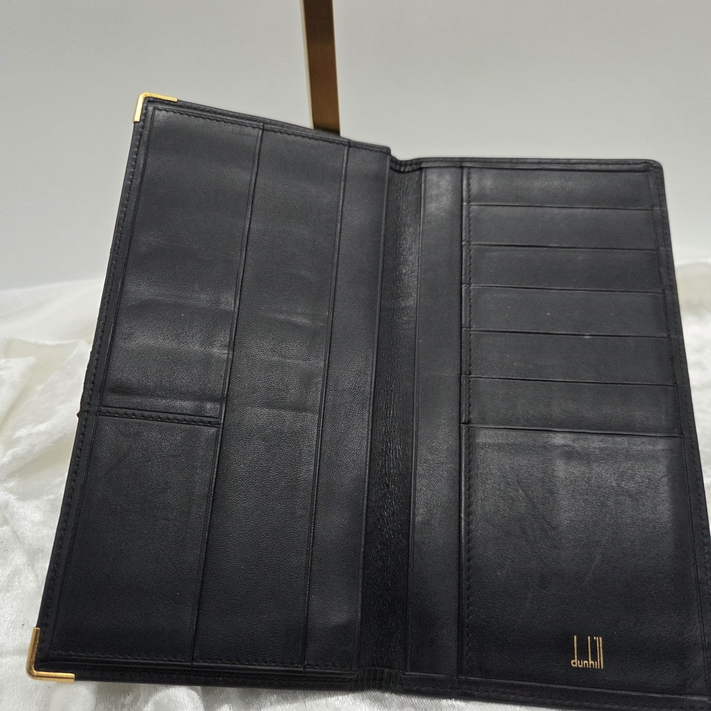 Dunhill Black Leather Bifold Wallet